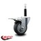 Service Caster 3.5'' Thermoplastic Rubber Swivel 3/4'' Expanding Stem Caster Total Lock Brake SCC-EXTTL20S3514-TPRB-34 - alternate 2